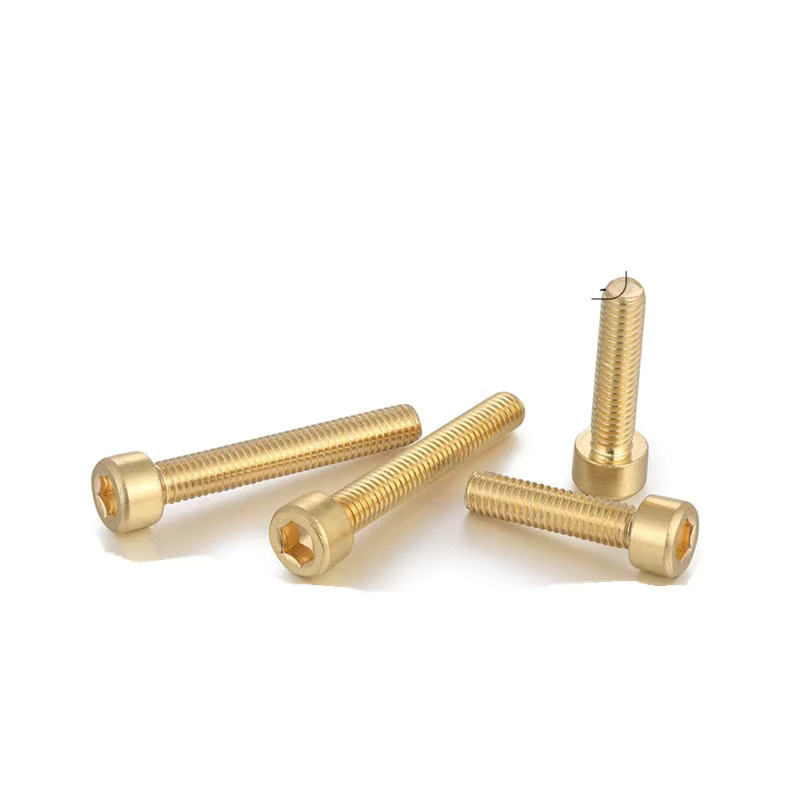 FATUBE 5er-Set Messing Innensechskantschrauben M2,5 für 510 Elektrodenpfosten inklusive Innensechskantschlüssel in Gold-Optik - Bild 1