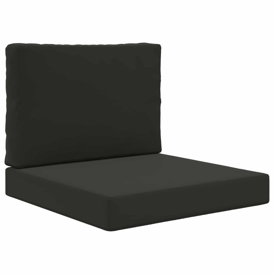 vidaXL Sofakissen für Draußen 2-teiliges Set Schwarz aus Polyester - Bild 2