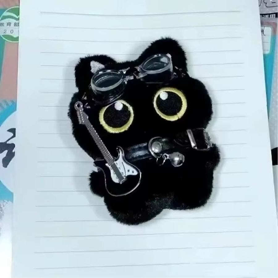 Schlüsselanhänger Katze, schwarz, Rucksack Dekoration - Bild 4