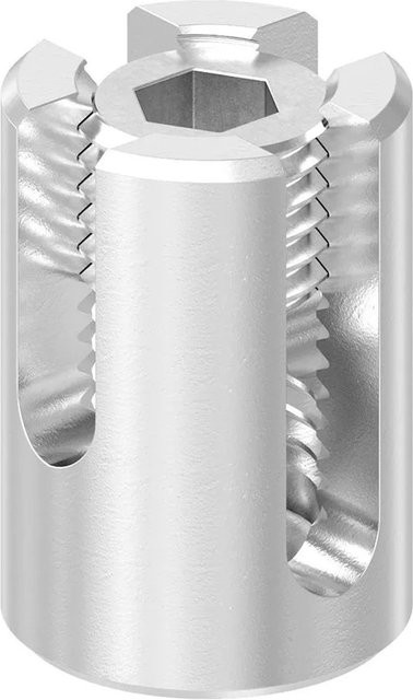 FeNau Kreuzklemme aus Edelstahl V4A in Silber für Seile mit Ø 8 mm - Bild 1