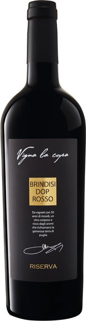 Cantina Sociale Sampietrana Vigna La Cupa Brindisi Rosso Riserva DOP Negroamaro trocken 2022 Rotwein 0,75 l - Bild 1