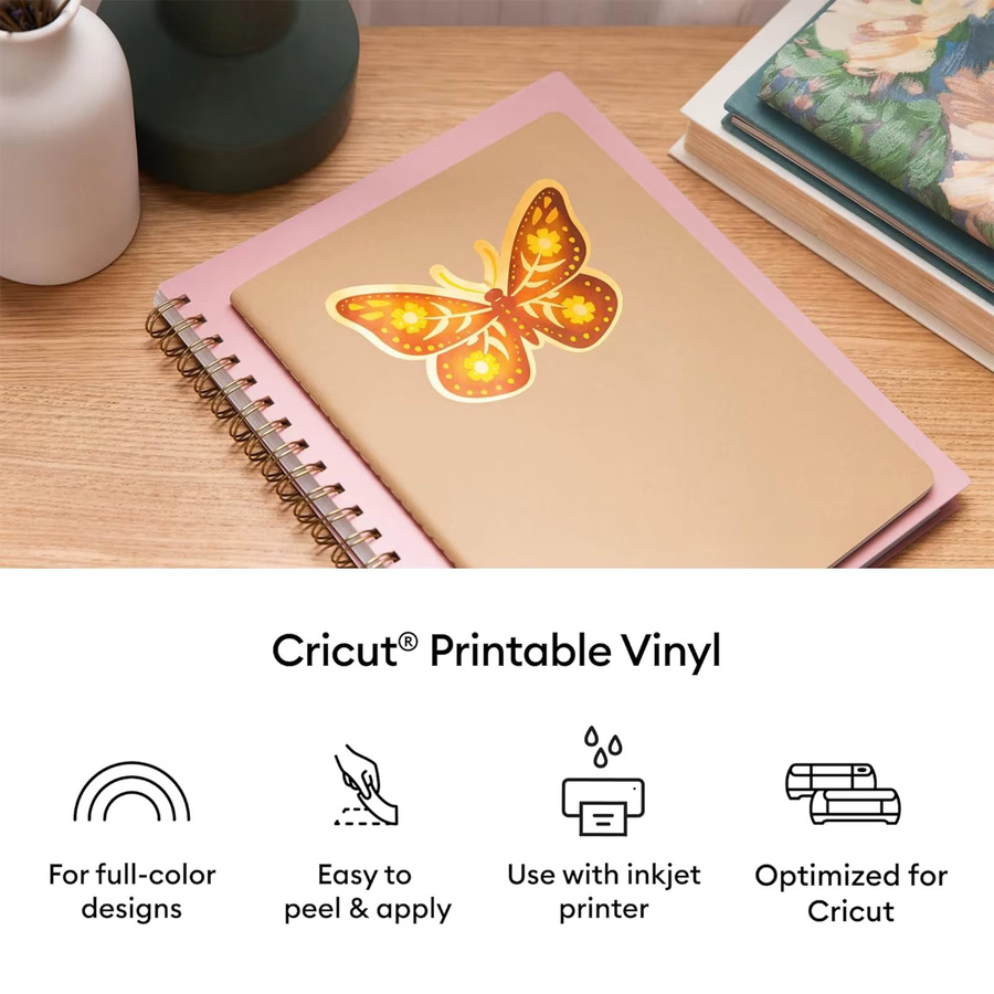 Gold Vinyl Aufkleberpapier für Tintenstrahldrucker, 20 Blatt, B: 29,7 cm, H: 29,7 cm - Bild 3