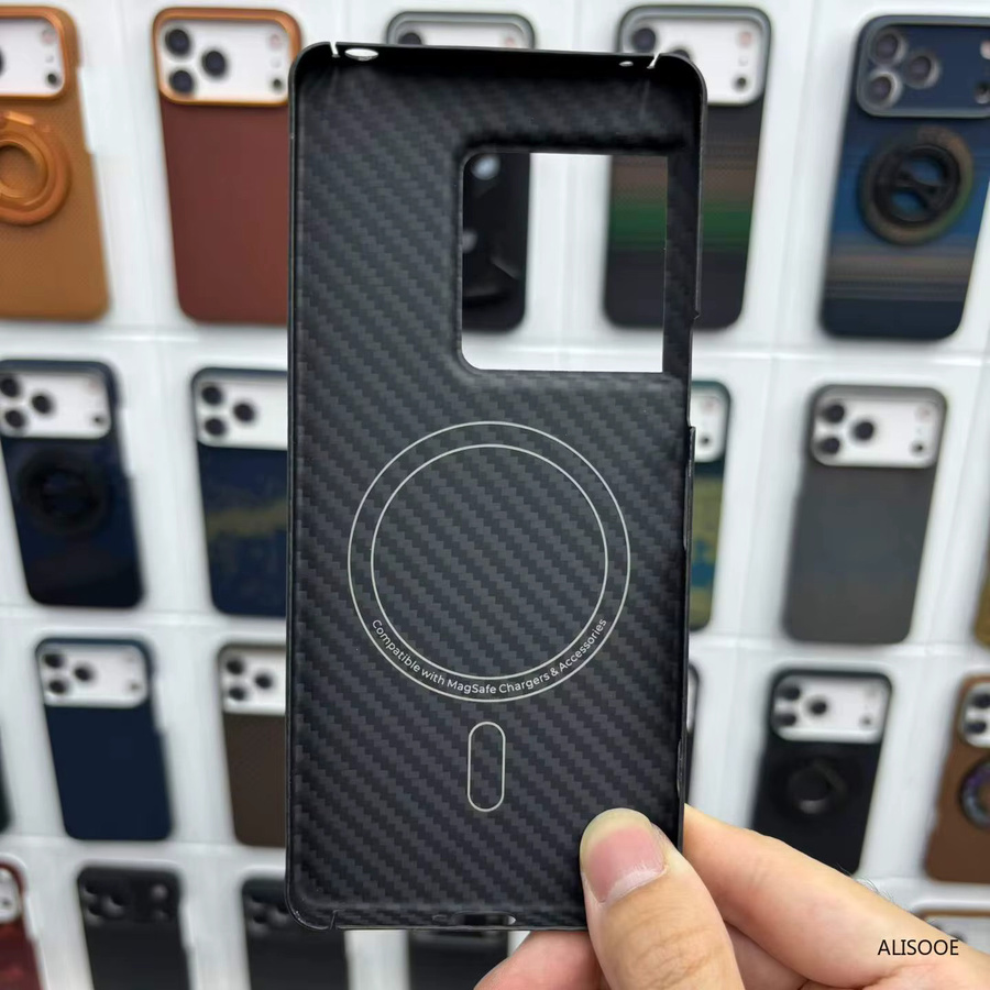 Sony Xperia 1 VIII Hülle aus Kohlefaser mit Magnetfutteral und Aramidfaser in Schwarz - Bild 4