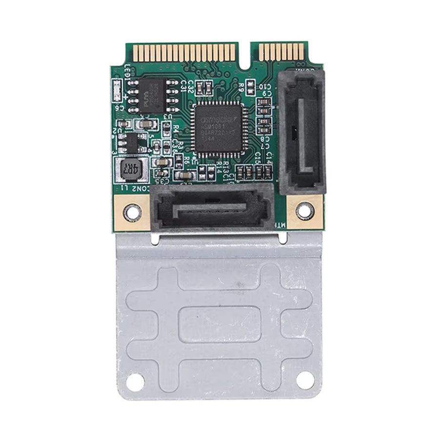 VODOOL Mini PCI-E zu SATA 3.0 Riser Karte, M.2 PCI-E 2.0 Konverter B Key Erweiterungskarte für SSD und RAID Controller - Bild 4