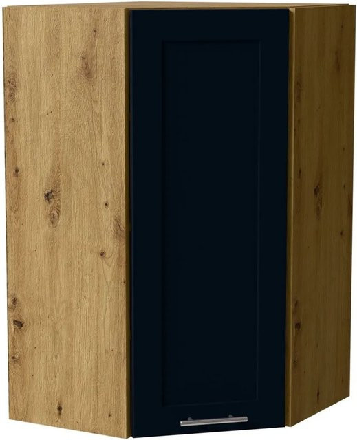 Feldmann-Wohnen Hängeschrank Oslo W4/10/60 in Eiche Artisan und Indigo Matt mit Soft-Close-Türen, B/T/H: 60 x 60 x 96 cm - Bild 1