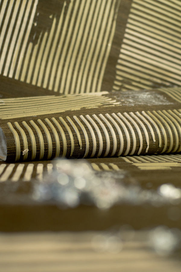 Élitis Tapete Kallisté RM 1077 80 mit geometrischem Abstract-Design aus Sisal und Vlies - Bild 1