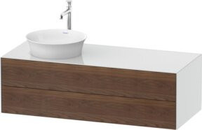 Duravit Waschtischunterschrank White Tulip in Weiß glänzend, Breite: 130 cm, Tiefe: 55 cm, Höhe: 40,8 cm - Bild 1