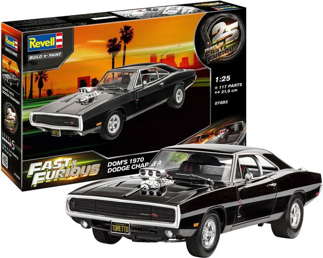 Revell Fast & Furious Dominics 1970 Dodge Charger Modellauto 1:24 ab 13 Jahren - Bild 2