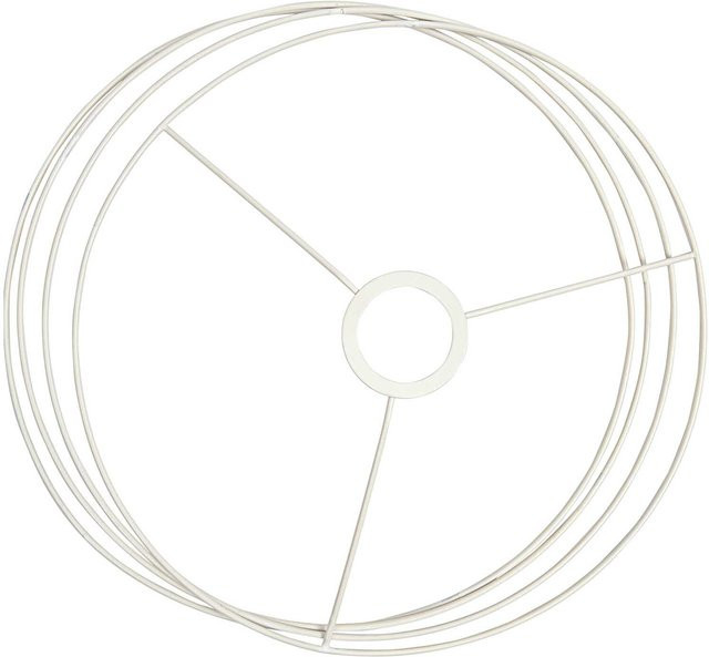 Rico Design Lampenschirmring Set rund in Weiß, Durchmesser: 30 cm - Bild 1