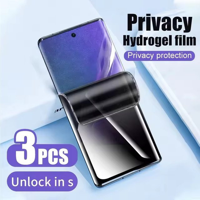3 Stück Anti-Spionage-Displayschutzfolie aus Hydrogel für OPPO Reno4, Reno4 Pro, Artist, SE 5G, transparent - Bild 1