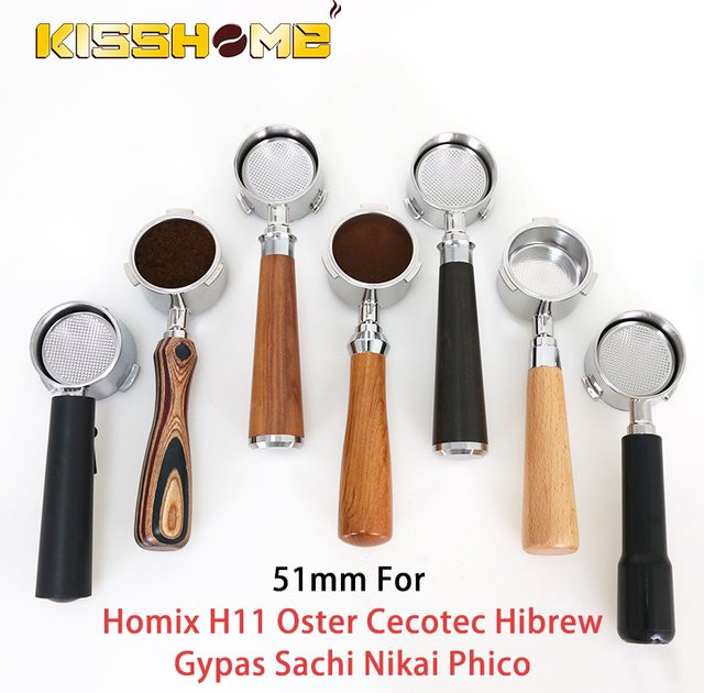 Kisshome Ersatz Filterkorb für Siebträgermaschinen, 51mm, Silber, Edelstahl, Rund - Bild 1