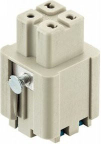 Harting Buchseneinsatz Han 3A-F-QL 09200032733 in Grau aus Kunststoff - Bild 1
