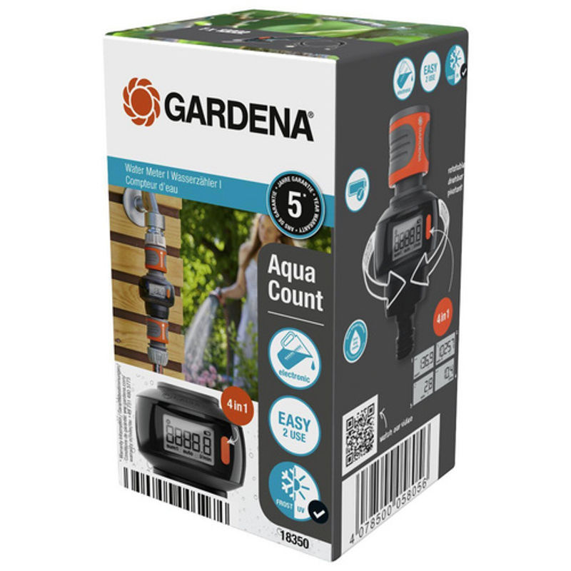 Gardena AquaCount Wasserzähler in Schwarz-Orange - Bild 5