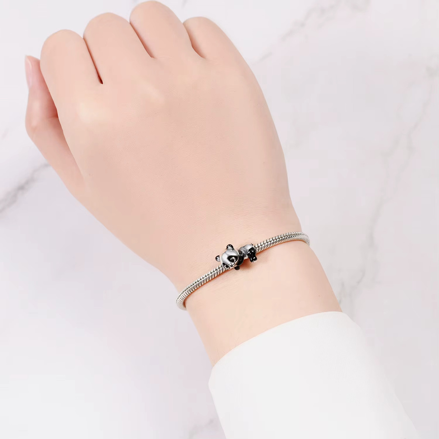 PANPOKI Armband-Charm, 925 Silber, Panda, Unisex - Bild 2
