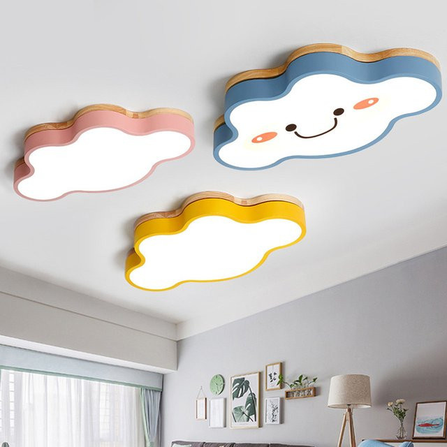 Juhaw LED Wolke Deckenleuchte in Mehrfarbig für Kinderzimmer, Schlafzimmer und Kindergarten - Bild 1