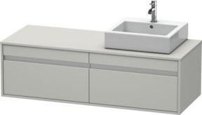 Duravit Waschtischunterschrank Ketho in Weiß, B/T/H: 140 x 55 x 42,6 cm - Bild 1