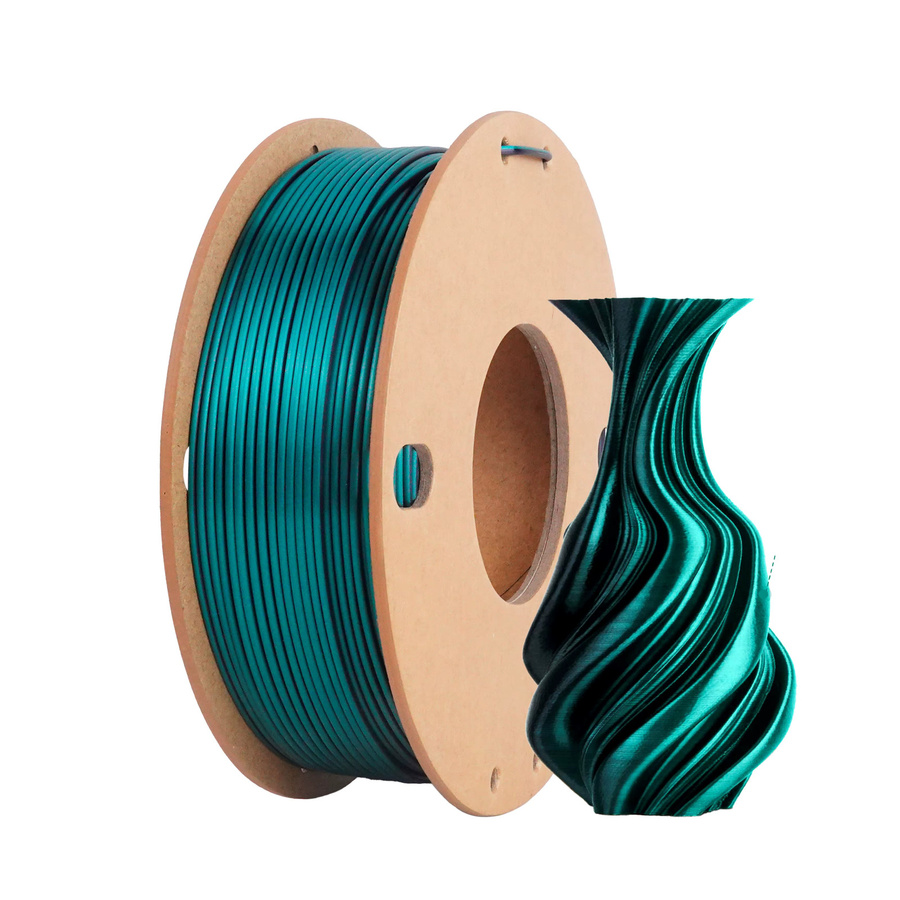 BING3D PLA Filament zweifarbig Schwarz-Grün 1,75 mm für FDM 3D-Drucker kompatibel mit Bambu Lab - Bild 4