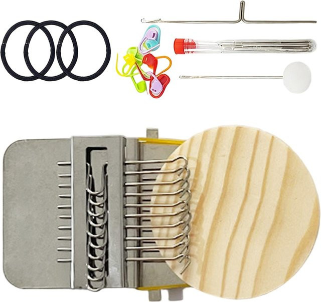 Strickflicken Set als kleiner Aufnäher und Stopfzubehör für Jeans, Socken und Kleidung zum Basteln und für Garnprojekte - Bild 1