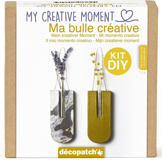 décopatch Bastelset Kreativer Moment Stielvase aus Pappmachée - Bild 1