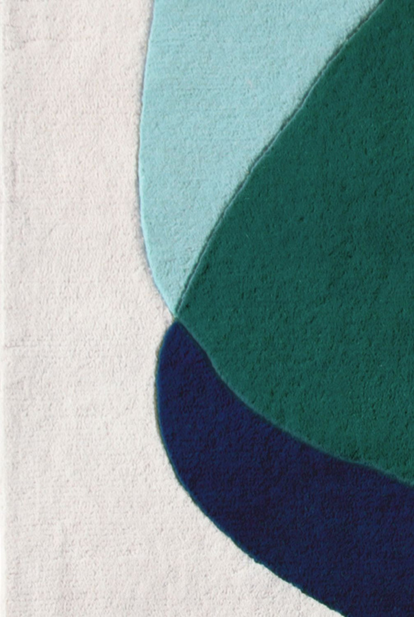 Harto Serge Teppich aus Wolle in Multicolour und Grün mit Farbflecken-Design für dein Büro - Bild 3