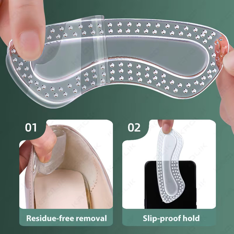 MAZOEZI Gel Fersenschutz Silikonkissen für Damen, 4/2 Stück - Bild 4
