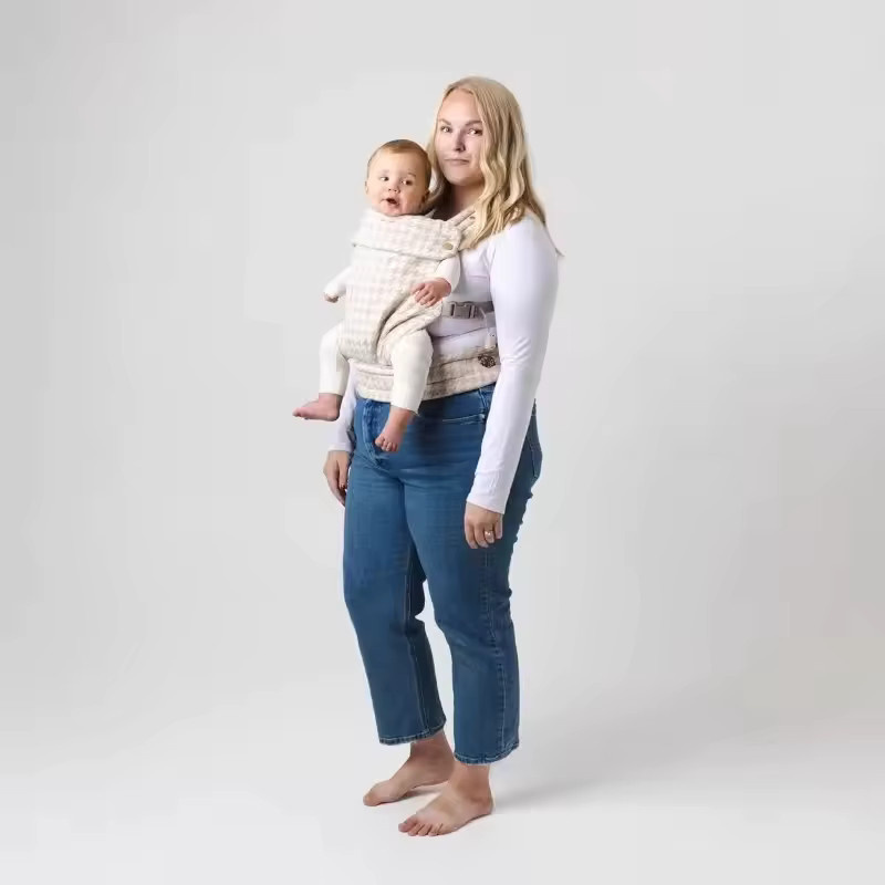 Multifunktionale Babytrage als Ring Sling für Säuglinge und Kleinkinder, verstellbare Schultertrage in Grau oder Beige - Bild 4