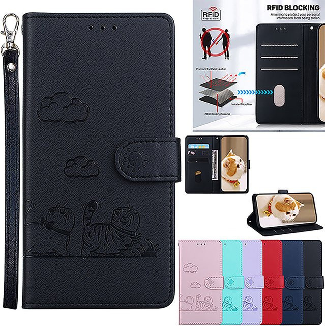 Luxus Leder Handyhülle mit Brieftasche und Lanyard für Samsung Galaxy A51 A71 A72 A73 A20 A30 A40 A50 A31 A41 in Grün - Bild 1