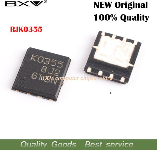 10 Stück rjk0355dpa rjk0355 k0355 MOSFET QFN-8 in Schwarz - Bild 1