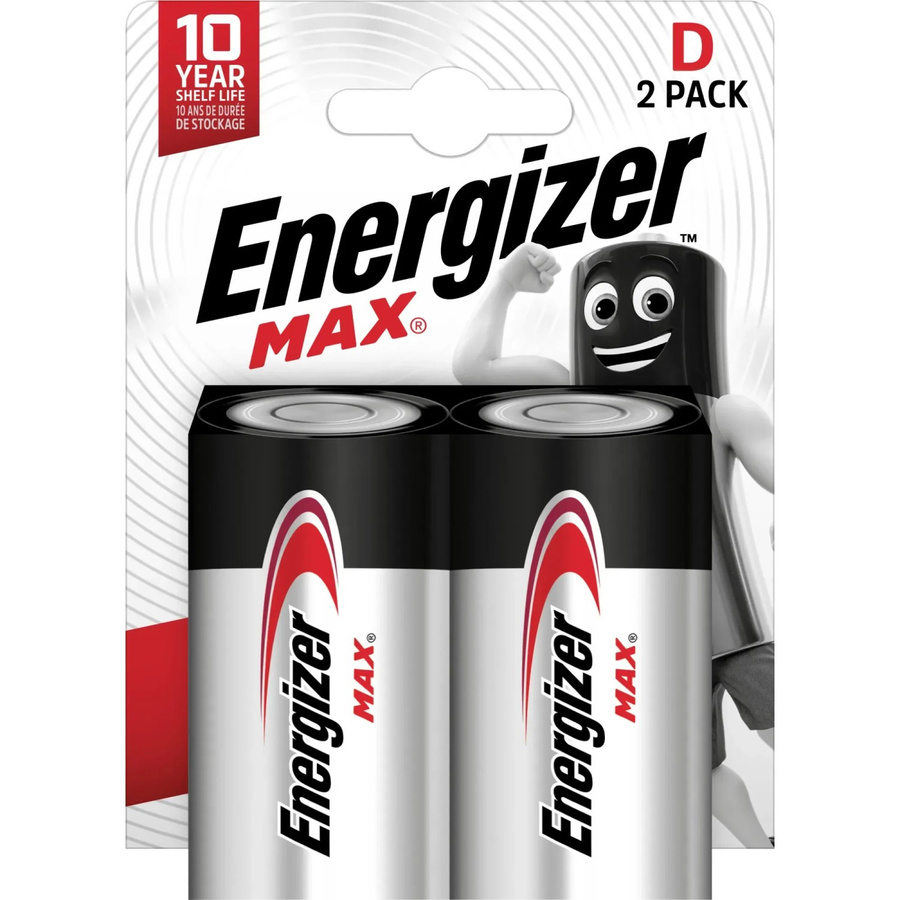 Energizer Alkaline Batterie Max D Mono, 2 Stück, Silber - Bild 2