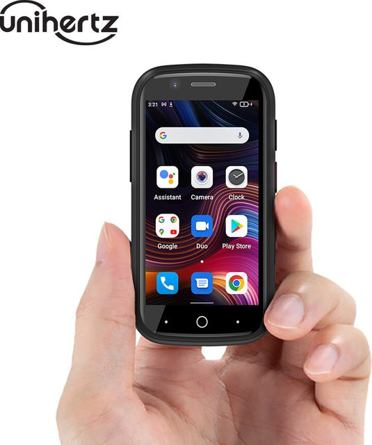 Unihertz Jelly 2e Mini 4G Smartphone mit Android 12, 4 GB RAM, 64 GB Speicher, Silber Grau - Bild 1