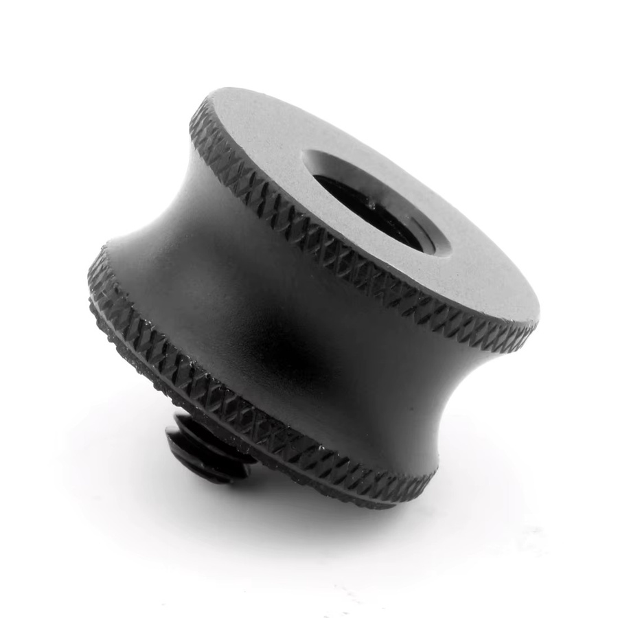 Adapter 3/8 Buchse auf 1/4 Außenschraube für Kamera Stativ und Zubehör in Schwarz und Grau für GoPro und Insta360 - Bild 1