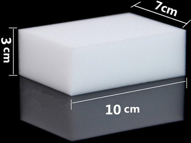 Lodestar Magischer Schwamm-Radiergummi aus Melamin in Weiß, 50 Stück, B/H/T: 10 x 7 x 3 cm - Bild 1