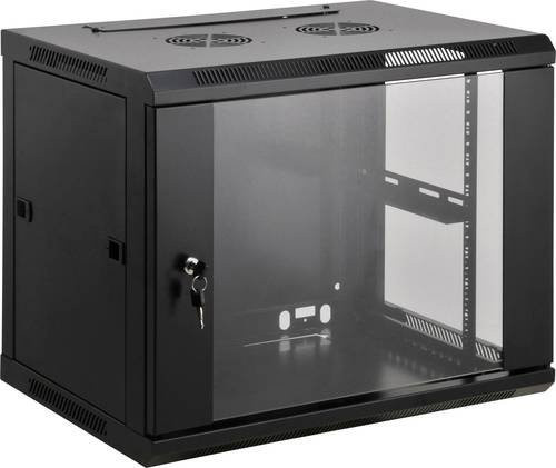 Intellinet 712088 19 Zoll Netzwerkschrank, 12 HE, Schwarz (RAL 9005), B/H/T: 60 x 63,5 x 60 cm - Bild 1