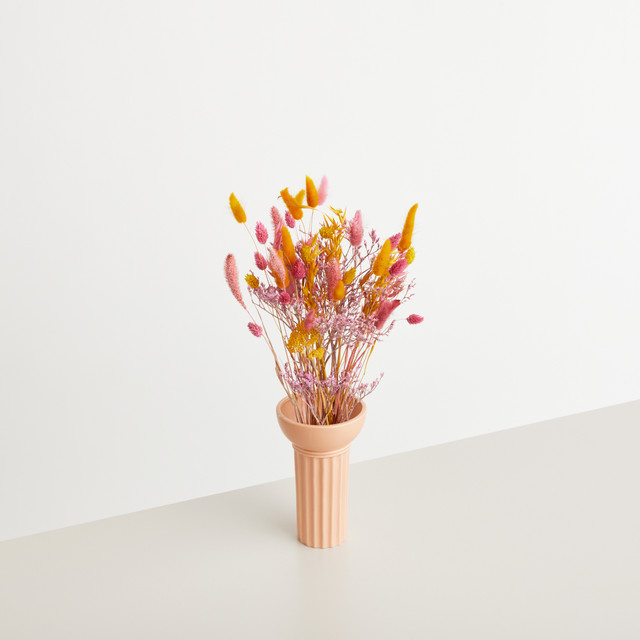 Trockenblumenstrauß Blume2000 in Gelb, Rosa und Pink, bunt gemischt für den Tisch - Bild 1