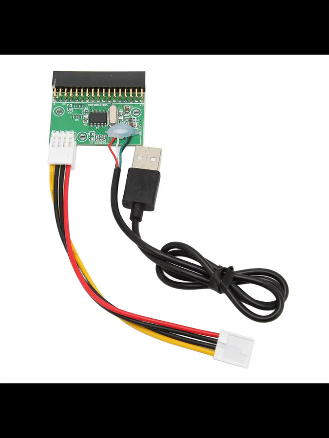 YOUTHINK USB-Adapter für 3,5-Zoll-Diskettenlaufwerke, 34-poliger Anschluss auf USB-A, Schwarz - Bild 5