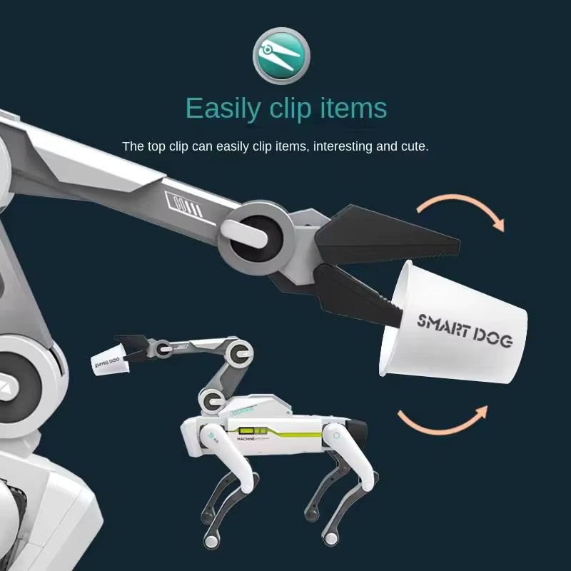 X-Verse Intelligenter AI RC Roboter Hund, mit Stimme Dialog APP Fernbedienung Programmierung, Singen Tanzen, Weiß - Bild 2