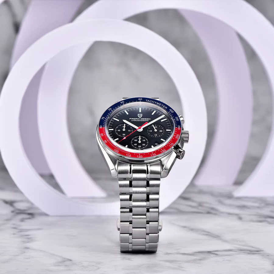 Pagani Design Chronograph, Quarz, Edelstahl, Saphirglas, Herren - Bild 2