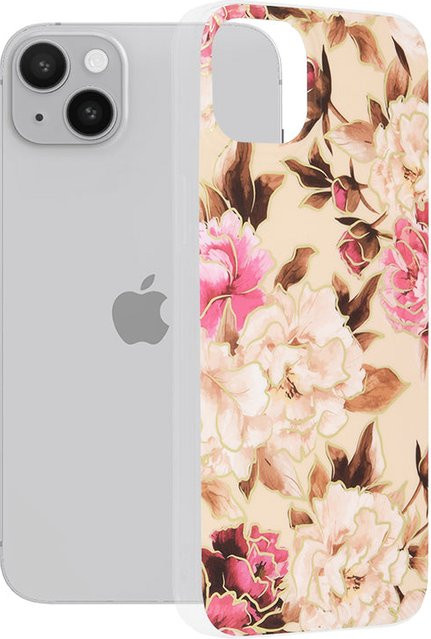 Techsuit Handyhülle für Apple iPhone 14 Plus in Beige mit Marble Design - Bild 1