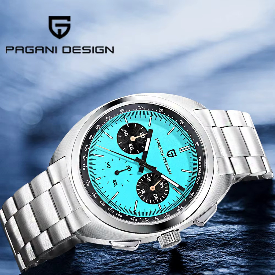 Pagani Design Chronograph, Quarz, Edelstahl, Saphirglas, Herren - Bild 3