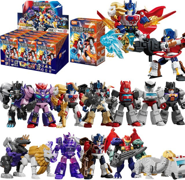 BLOKEES Transformers Defenoer Version V07 BWN Maximal Big Convoy Optimus Prime Leo Prime, Montage-Actionfiguren - Bild 1