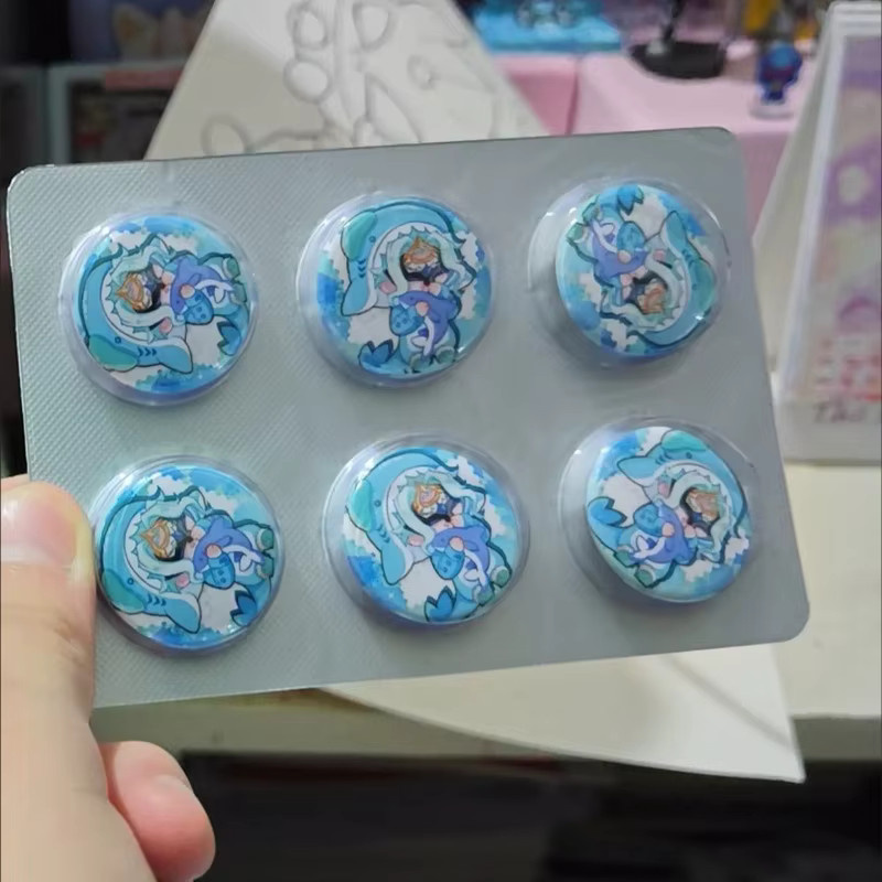 Genshin Impact Il Dottore Cosplay Zandik Der Arzt, Mini-Abzeichen, Unisex - Bild 2
