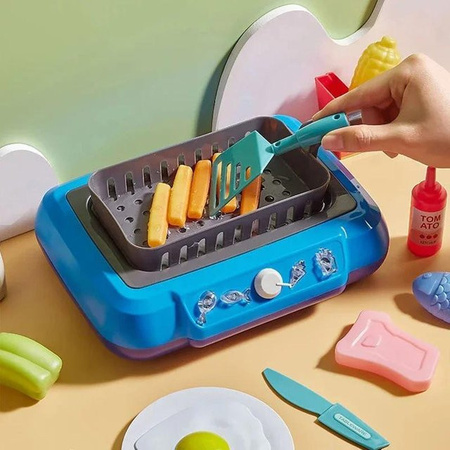 Yiran toy Rollenspiel DIY Küche Kochen Spielzeug mit Induktion 3-6 Jahre