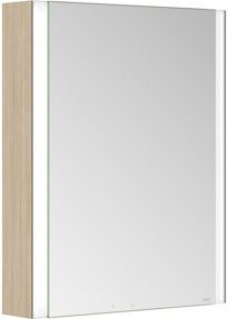 Keuco Spiegelschrank Somaris mit 1 Drehtür, LED-Beleuchtung und Kristall-Doppelspiegel, B/H/T: 65 x 73 x 13 cm - Bild 1