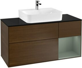 V&B Waschtischunterschrank Finion mit Wandbeleuchtung, Breite: 120 cm, Tiefe: 50,1 cm, Höhe: 50,1 cm, lackiert - Bild 1