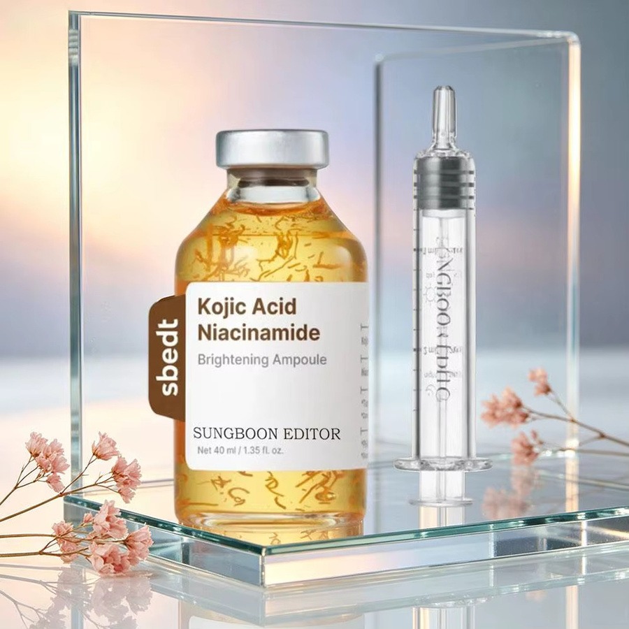 Sungboon Editor Pink Vitamin Glow Boosting Ampoule Serum, 40 ml, Niacinamid, Kojisäure, Peptide - Bild 2