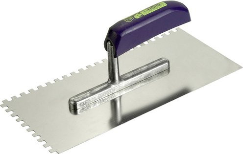 Connex Zahnglättekelle aus Edelstahl in Silber mit Holzgriff, Länge: 28 cm - Bild 1