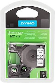 DYMO D1 Hochleistungs-Schriftbandkassette aus Polyester, Farbe: Weiß, Schriftfarbe: Schwarz, Breite: 12 mm, Länge: 5,5 m - Bild 3