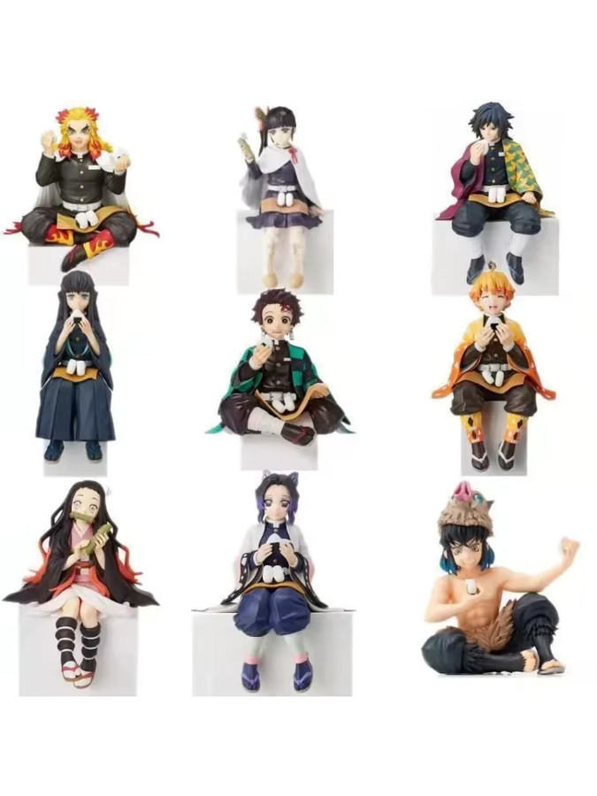 Bandai Demon Slayer Actionfiguren-Set, 2-teiliges Set, PVC Krieger-Modellfiguren - Bild 1