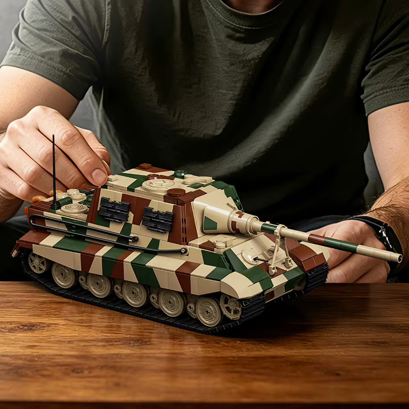 12GO Jagdtiger Militär-Panzer-Bausatz, Fahrzeug, ab 18 Jahren - Bild 3