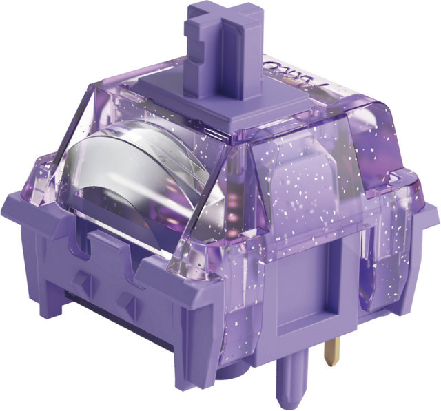 Akko Starlit Linear POM Switches 5 Pins 45gf Purple, 45 Stück für MX Mechanical Keyboards, Factory Lubed - Bild 1